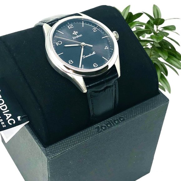 🌸NWT Zodiac 🌸🔥🔥🔥Grandville Alligator Leather Watch ZO9301 - Picture 3 of 9